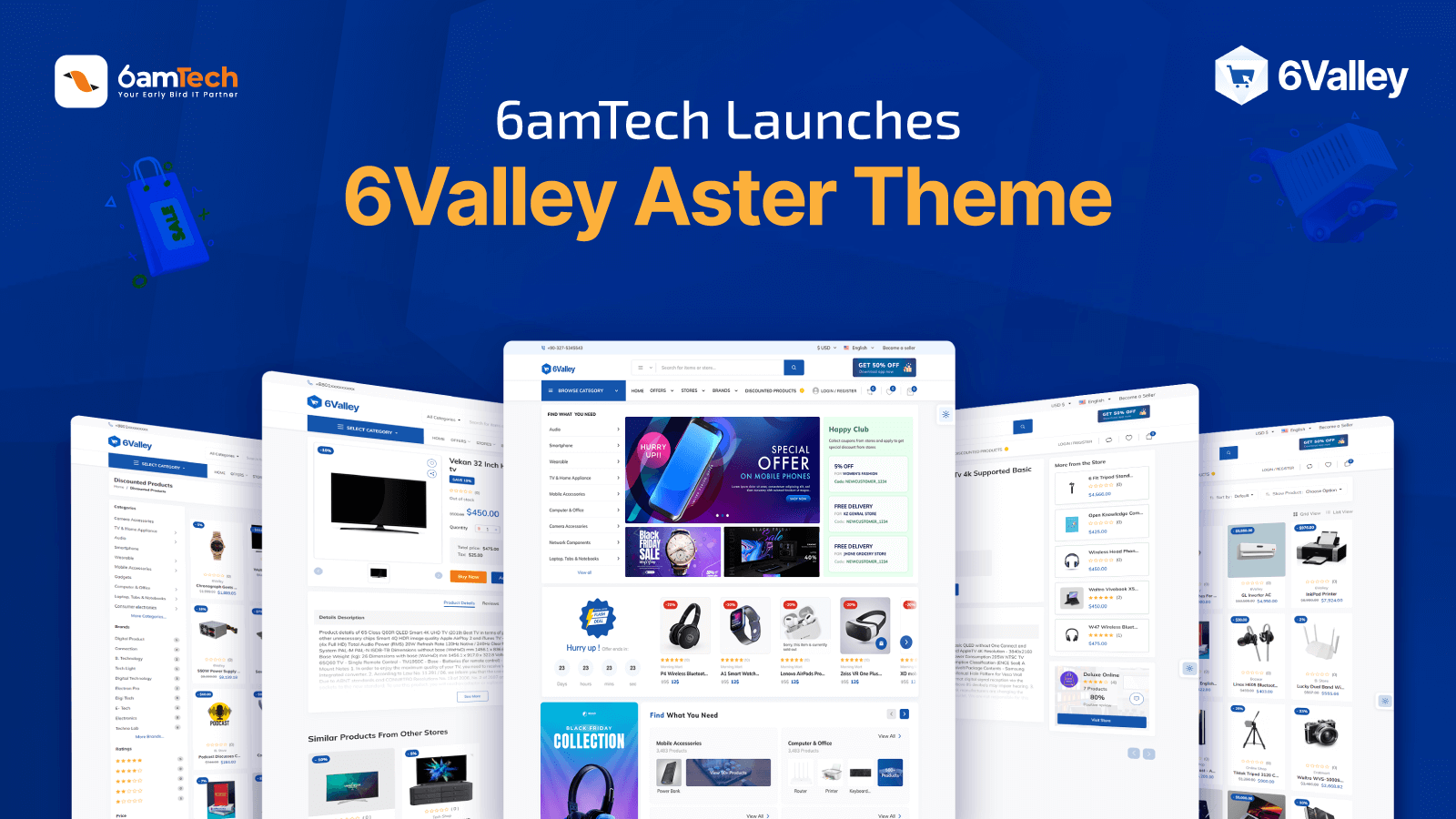 6amTech Launches 6Valley Aster Theme