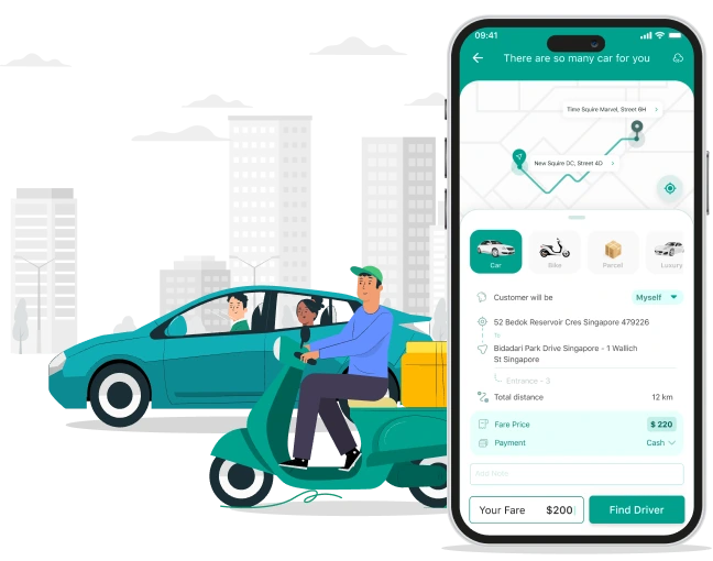 Drivemond-Complete Ride Sharing and Parcel Delivery Solution