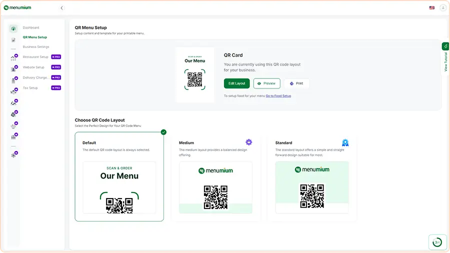 Select Menu Templates