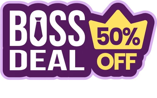 Boss Deals Hero Sticker