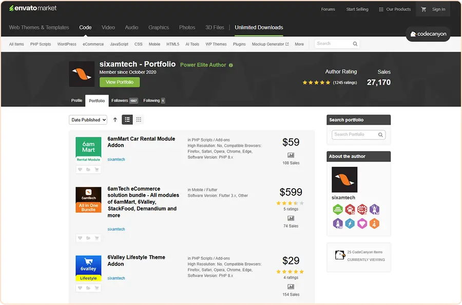 6amTech Codecanyon