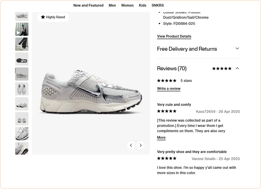 Prioritise Social Proof