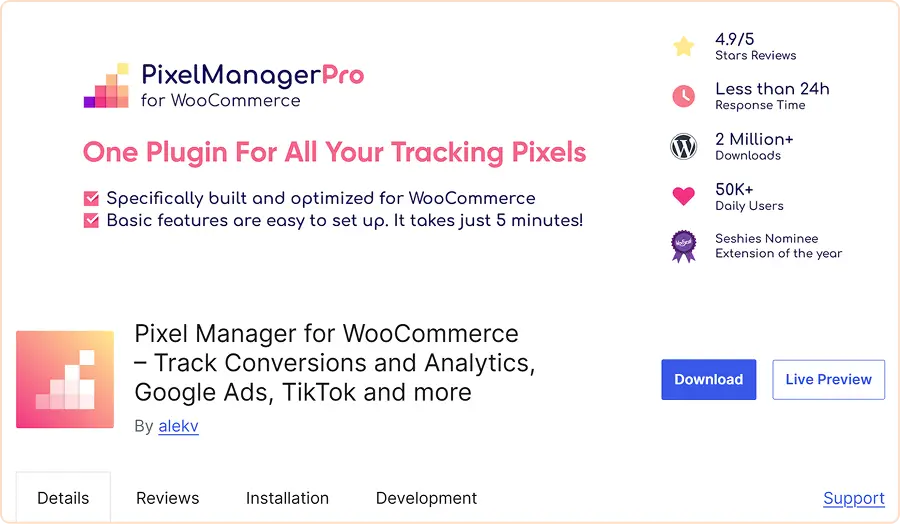 Pixel Manager for WooCommerce